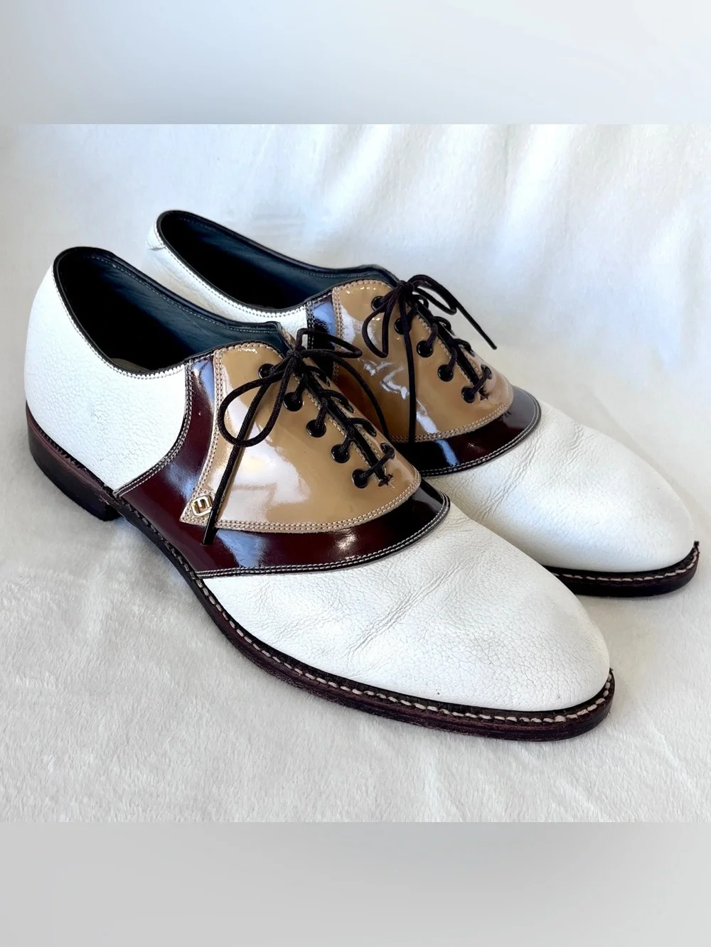Vintage El Toro / Footjoy Handmade Leather Saddle Charro Dress Shoes Men's 9.5M